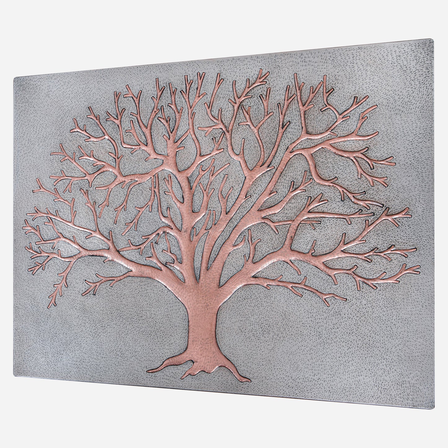 Tree Kitchen Backsplash Tile - 24"x32" Gray&Copper