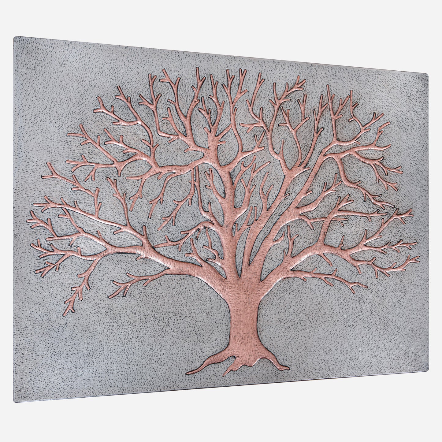 Tree Kitchen Backsplash Tile - 24"x32" Gray&Copper