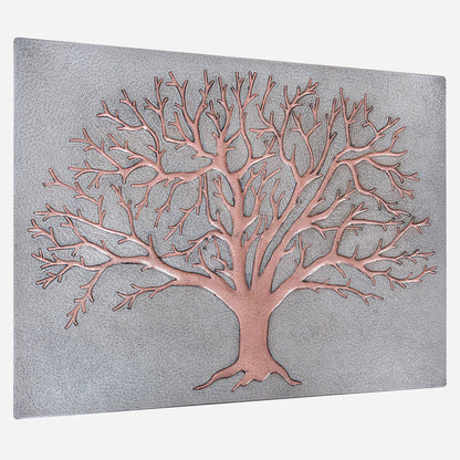 Tree Kitchen Backsplash Tile - 24"x32" Gray&Copper - Natuross