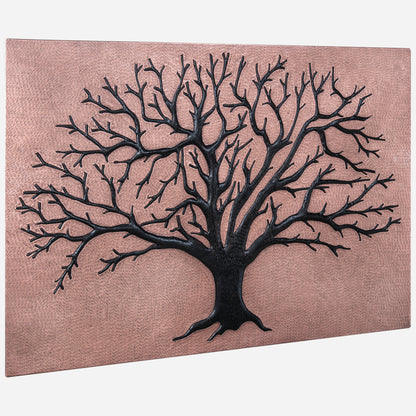 Tree Kitchen Backsplash Tile - 24"x32" Copper&Black - Natuross