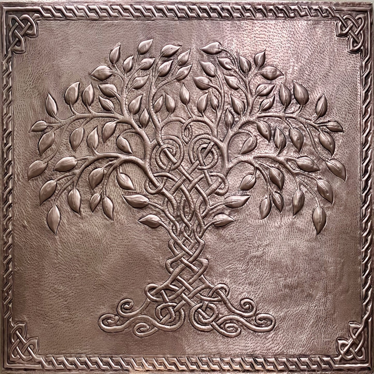 Natural Copper Backsplash Tree of Life