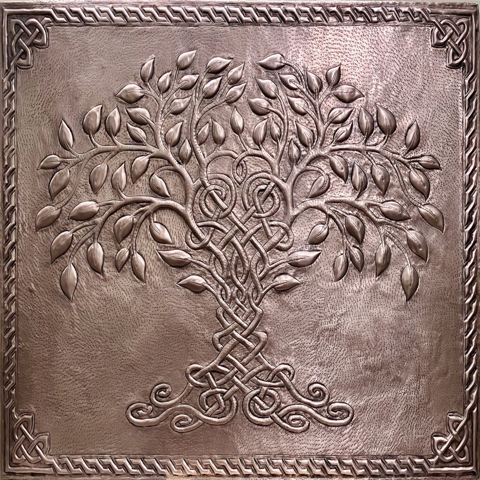 Natural Copper Backsplash Tree of Life