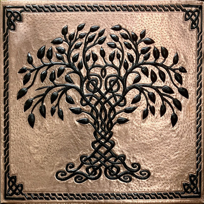 Copper Tree of Life Backsplash