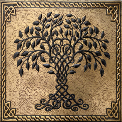 Gold Black Tree of Life