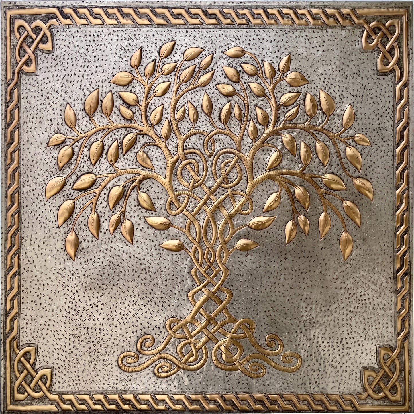 Silver Gold Tree of Life