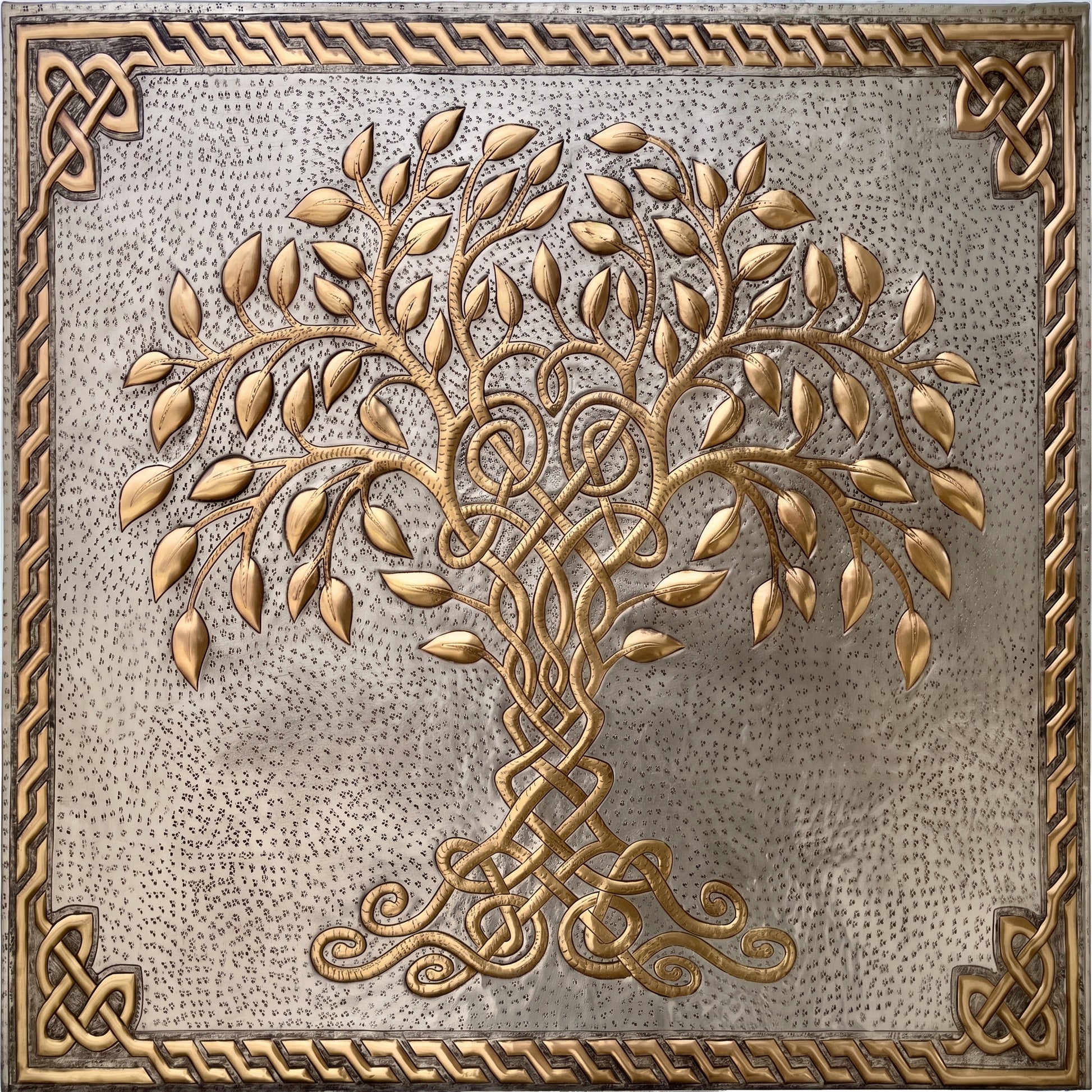 Silver Gold Tree of Life