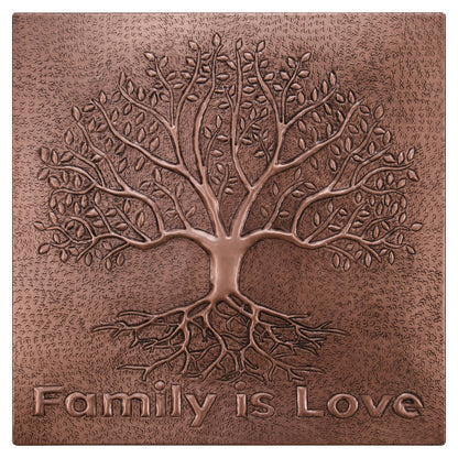 Copper Tree With Roots Backsplash | Handmade Symbolic Copper Kitchen Backsplash Panel - Natuross