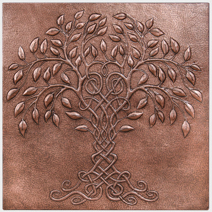 Tree of Life Kitchen Backsplash Tile - 24"x24" Copper - Natuross