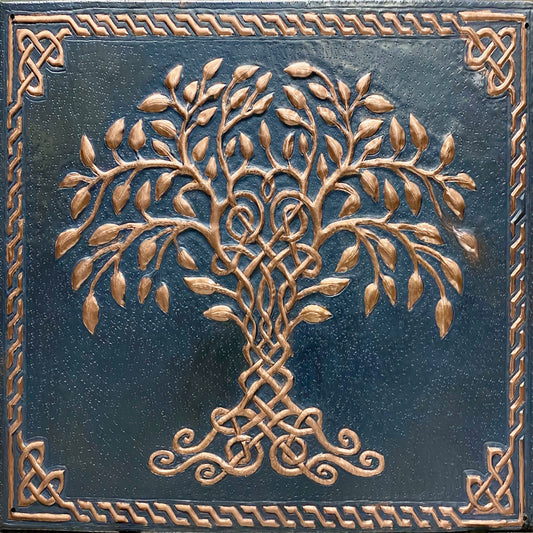Black Tree of Life Copper Backsplash