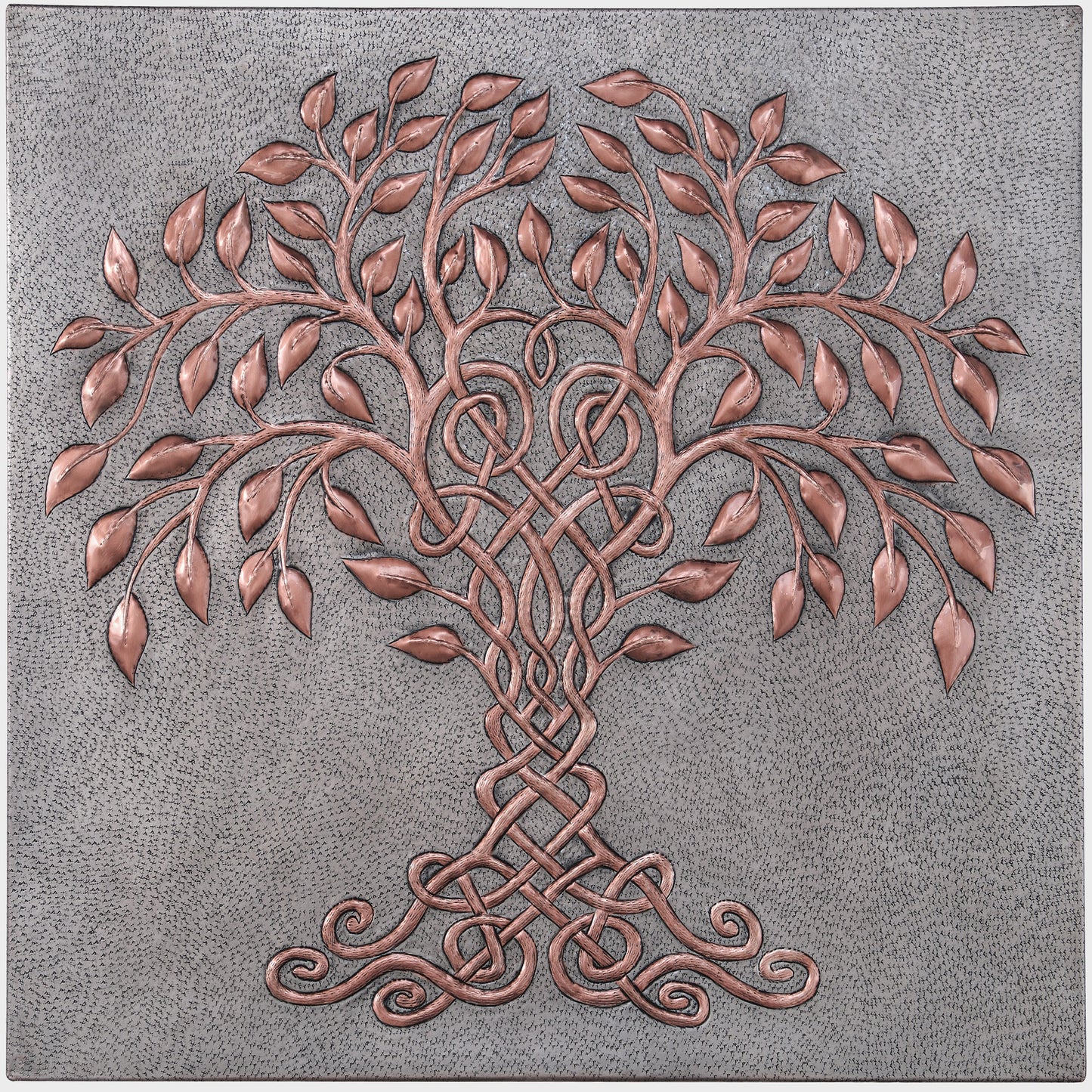 Tree of Life Kitchen Backsplash Tile - 24"x24" Gray&Copper