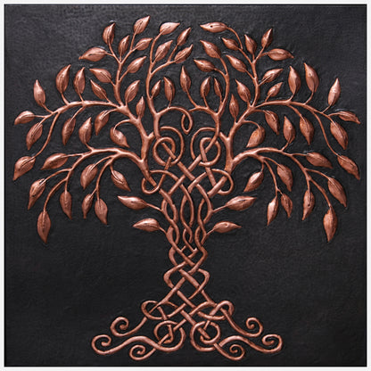 Tree of Life Kitchen Backsplash Tile - 24"x24" Black - Natuross