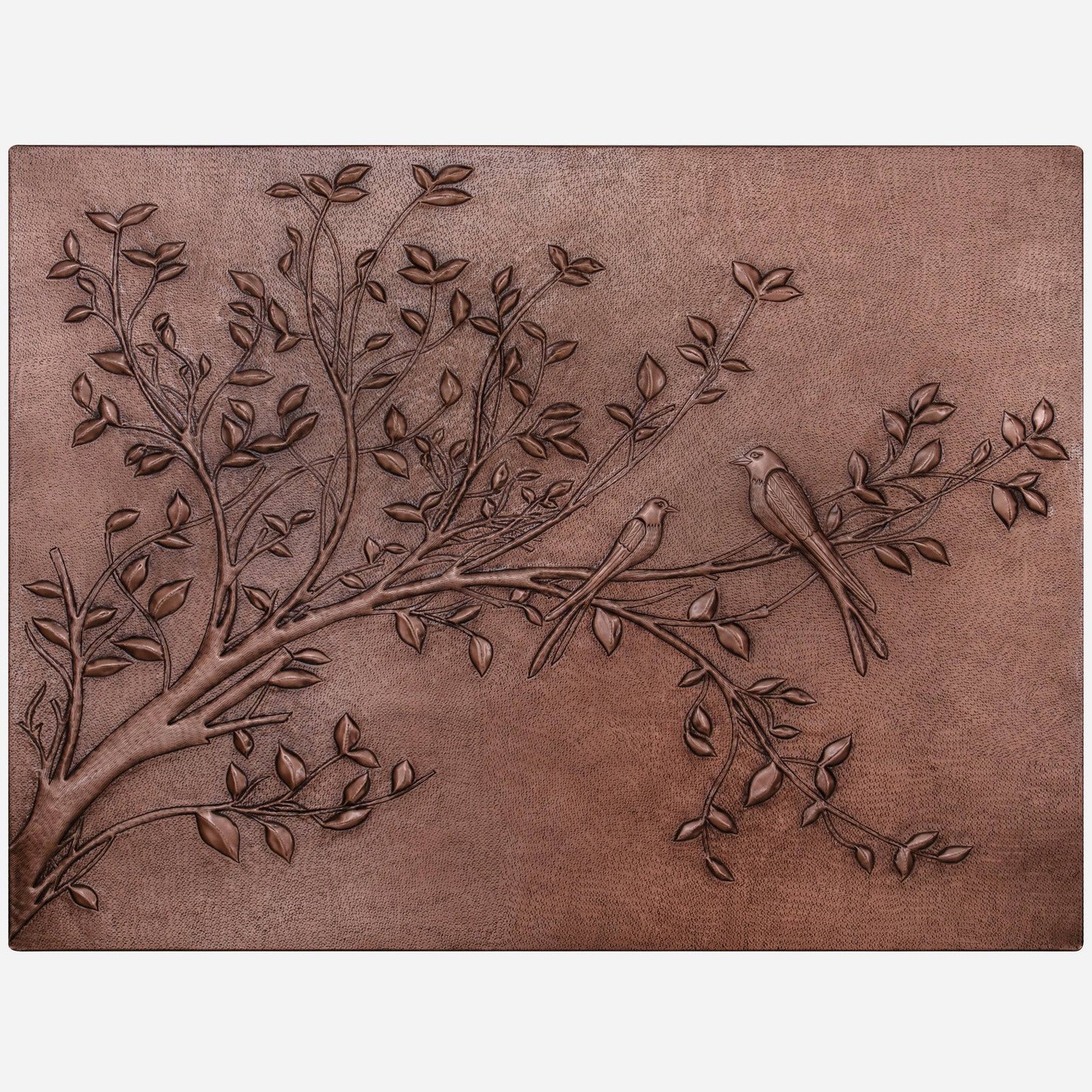 Two Birds on a Branch Kitchen Backsplash Tile - 36"x48" Copper - Natuross