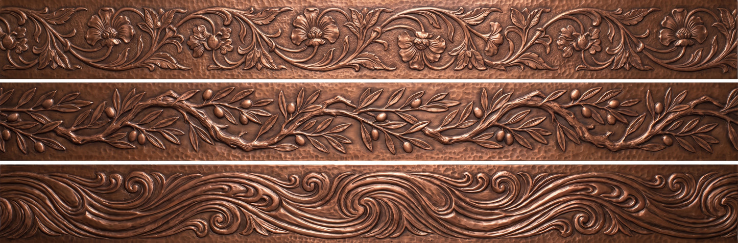 Custom Copper Kitchen Backsplash & Architectural Panels | Your Design, Your Size