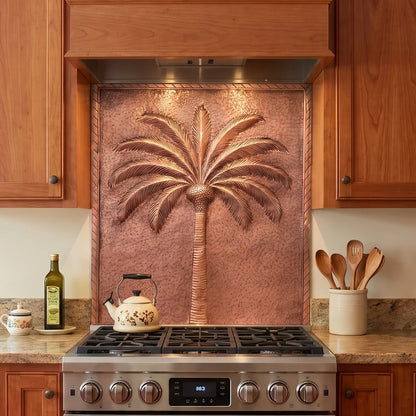 Palm Tree Copper Backsplash