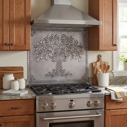 Tree of Life Copper Backsplash — Silver