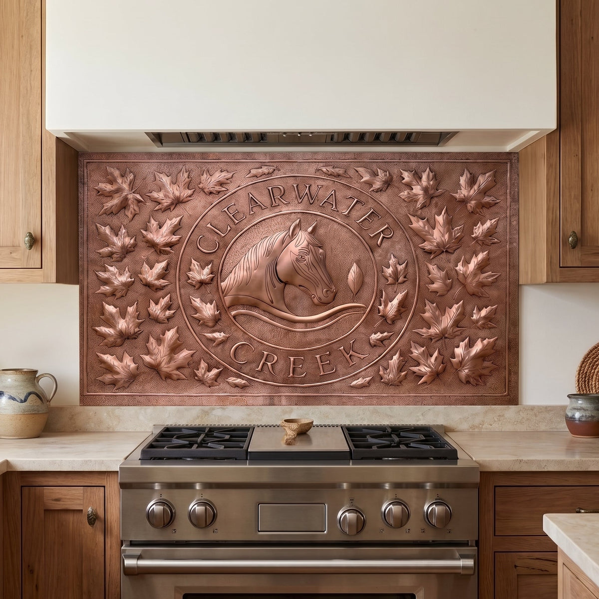 Personalized Horse Logo Copper Sign