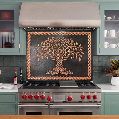 Kitchen Backsplash Tile (Tree of Life with Celtic Border) - Natuross