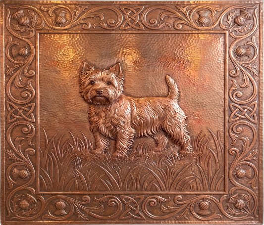 West Highland Terrier Copper Wall Art