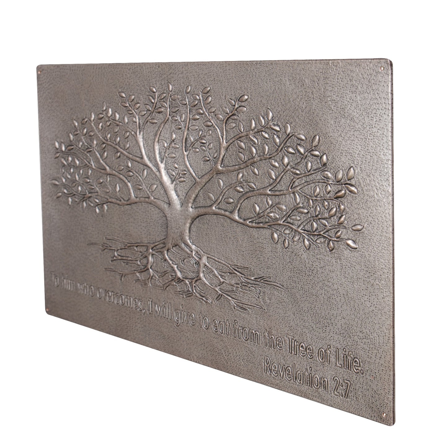 Gray Tree With Roots Copper Backsplash | Metallic Handmade Copper Kitchen Backsplash Panel - Natuross