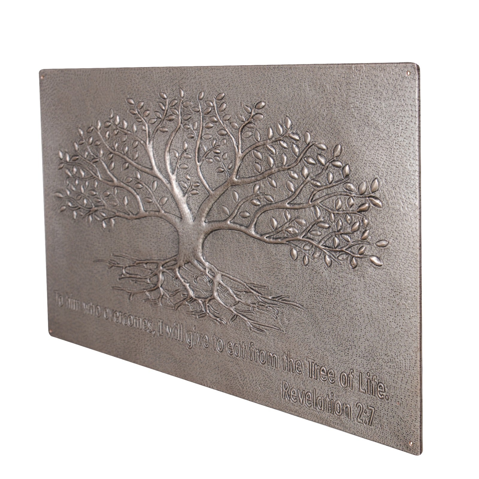 Gray Tree With Roots Copper Backsplash | Metallic Handmade Copper Kitchen Backsplash Panel - Natuross