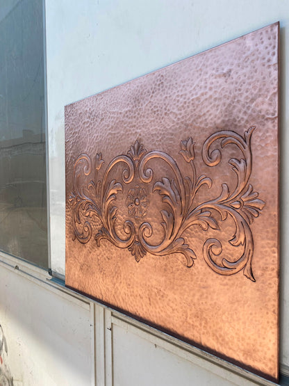 Victorian Style Copper Kitchen Backsplash