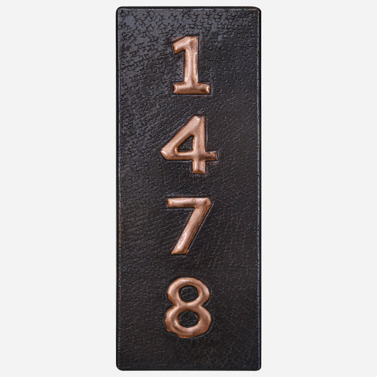 Vertical House Number Plaque