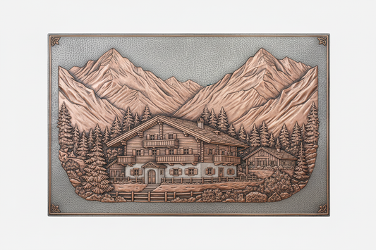 Alpine Mountain Village Panel