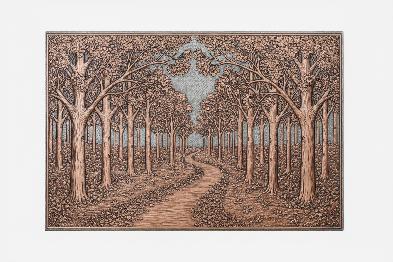 Autumn Forest Path Panel