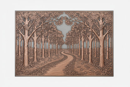 Autumn Forest Path Panel