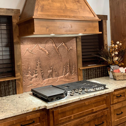 Deer Scene Kitchen Backsplash