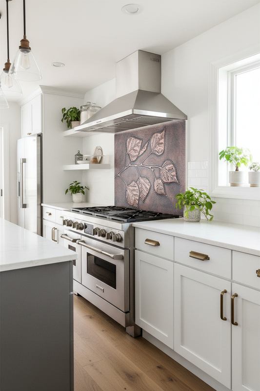 Backsplash Tile Aspen Leaves - contemporary kitchen