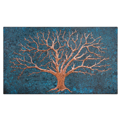 Eternal Tree Copper Backsplash in Blue - Natuross