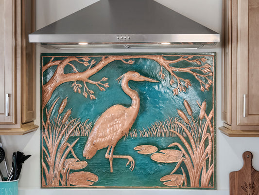 Heron Copper Backsplash