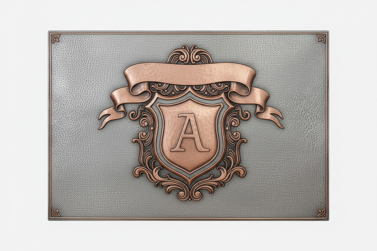 Banner Crest Monogram Panel