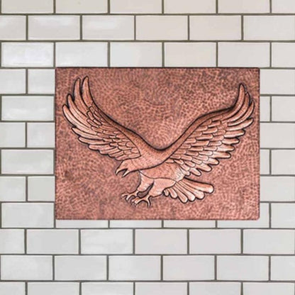 Copper Eagle Handmade Art Tile 11.7"x 15.7" - Natuross