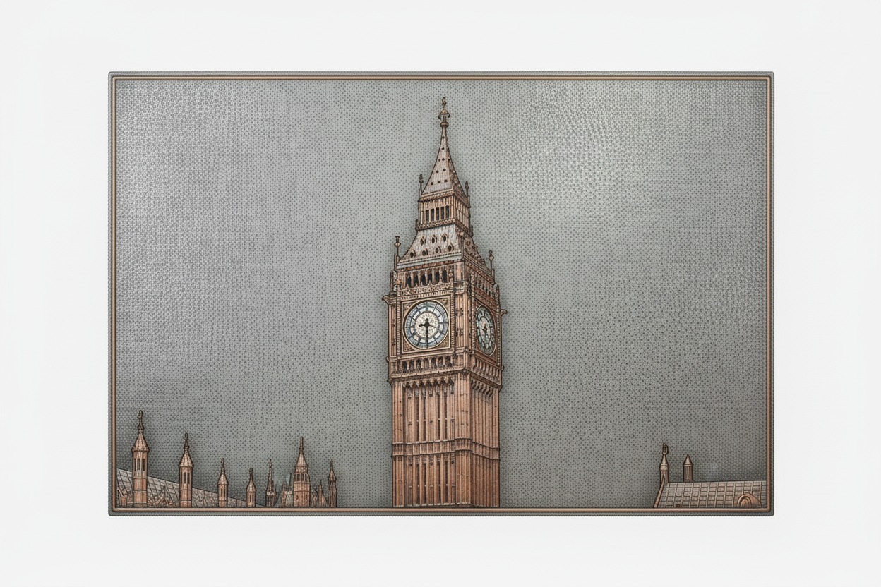 Big Ben Copper Relief Panel