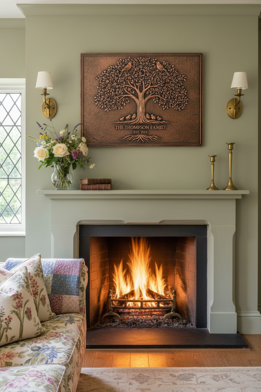 Bird Tree of Life - English cottage living room