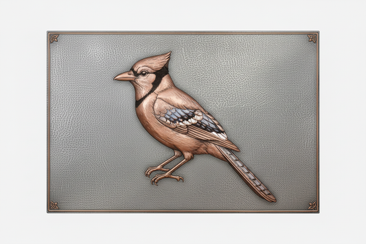 Blue Jay Panel - Monochrome
