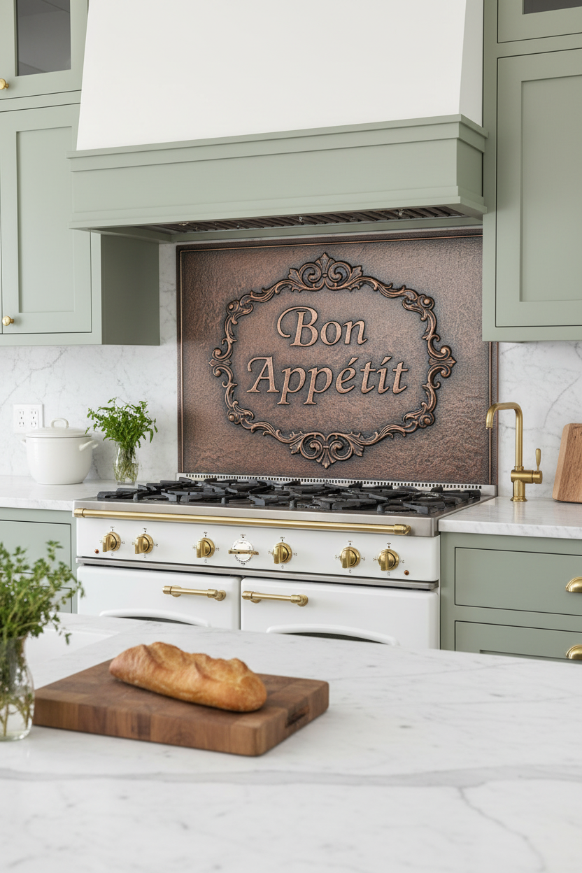 Bon Appétit - modern French single piece