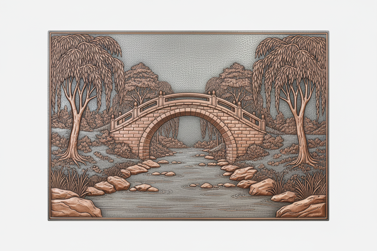 Bridge Over Quiet Stream Panel