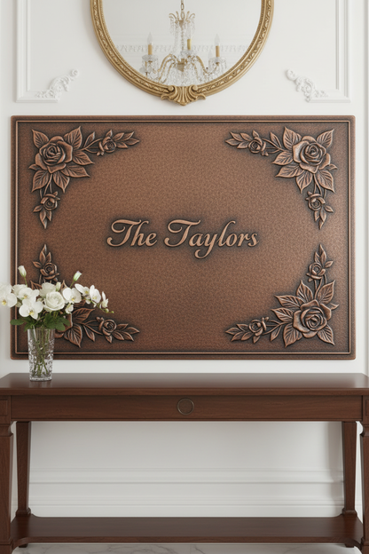 Brown Copper Personalized Name Sign EXTREMELY CLOSE Entryway Dream Luxury