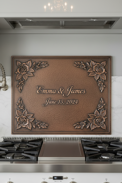 Brown Copper Personalized Name Sign EXTREMELY CLOSE French Country Kitchen Dream Luxury