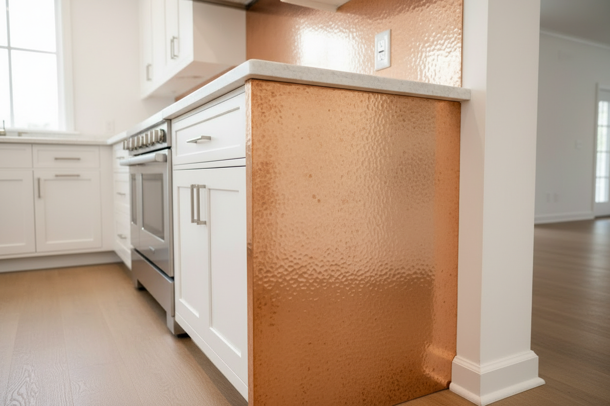 Cabinet End Panel — Natural Copper