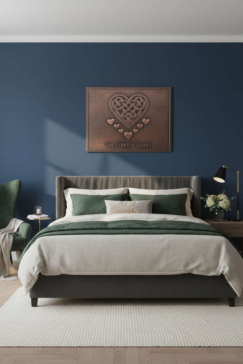 Celtic Heart Knot - bedroom CLOSER clean