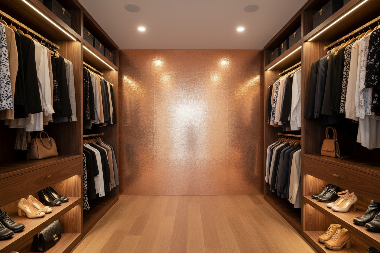 Closet Back Panel — Natural Copper