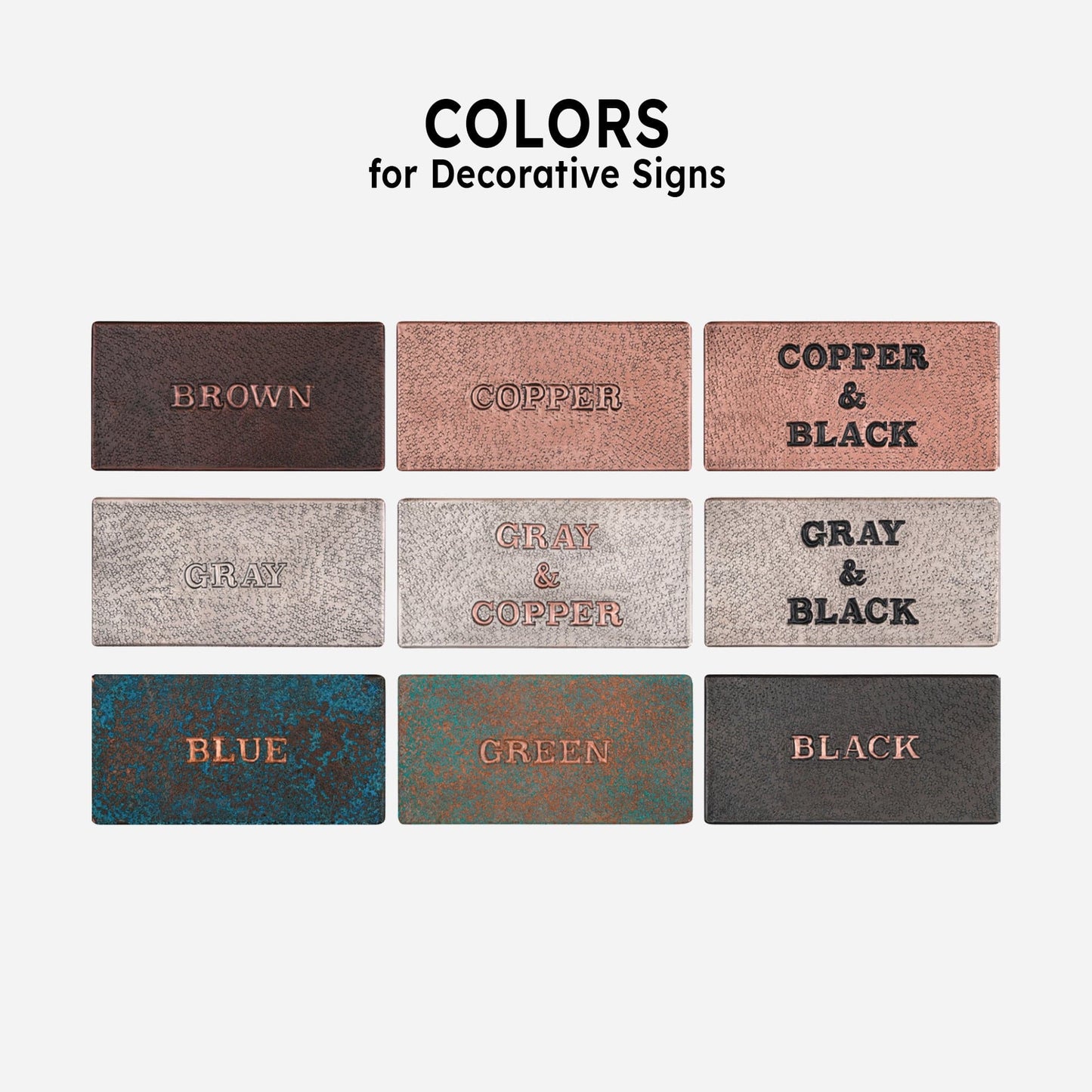 Copper House Sign (Tree Branches with Leaves) - Natuross