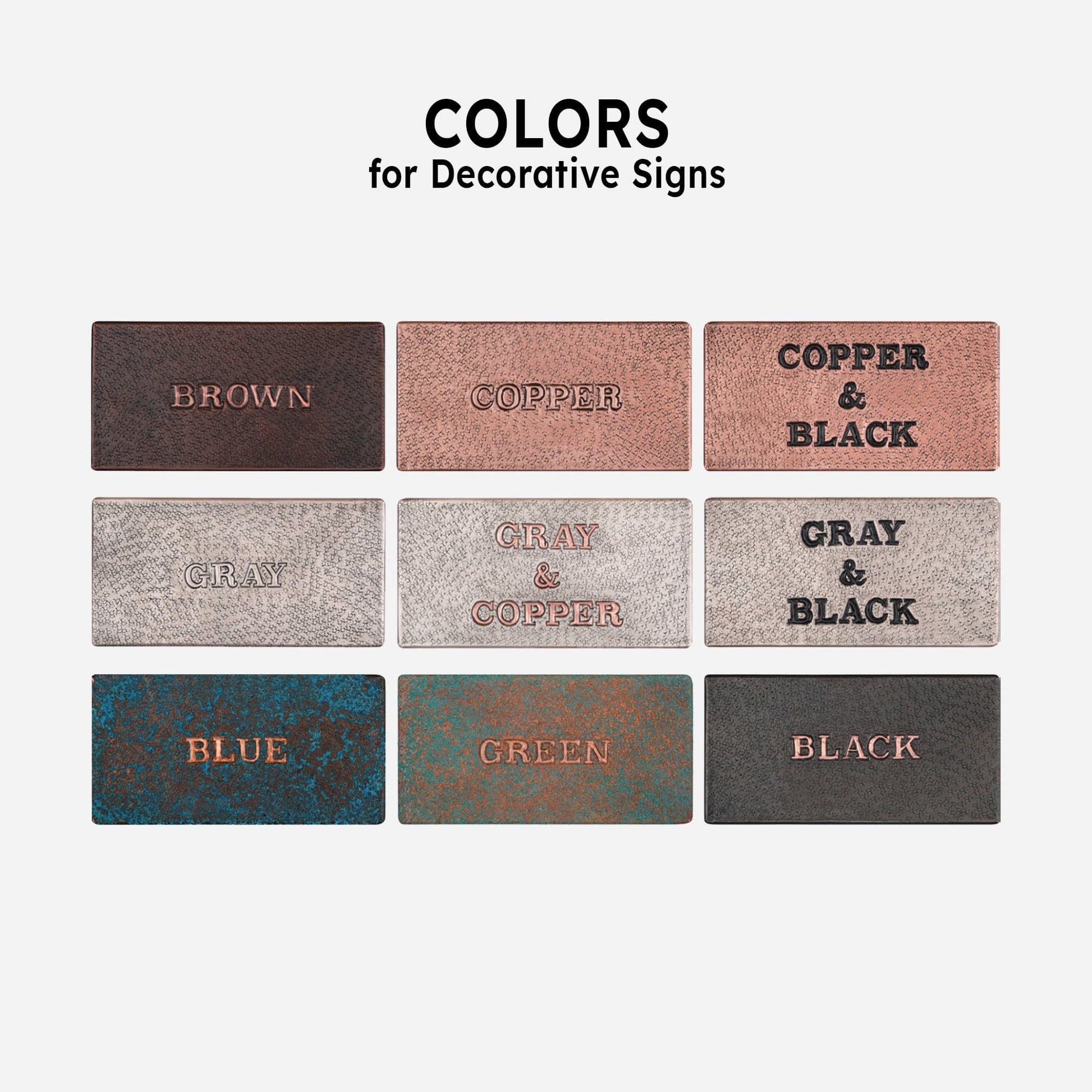Copper House Sign (Tree Branches with Leaves) - Natuross