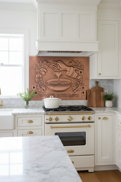 Cooked With Love - modern farmhouse full wall