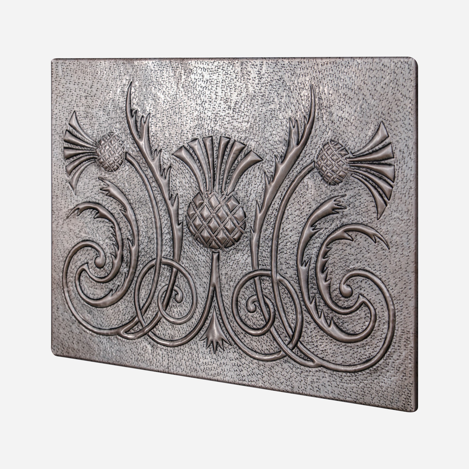 Copper Backsplash Panel (Scottish Thistle, Silver Color)
