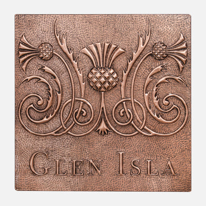 Copper Backsplash (Scottish Thistle, Personalized)